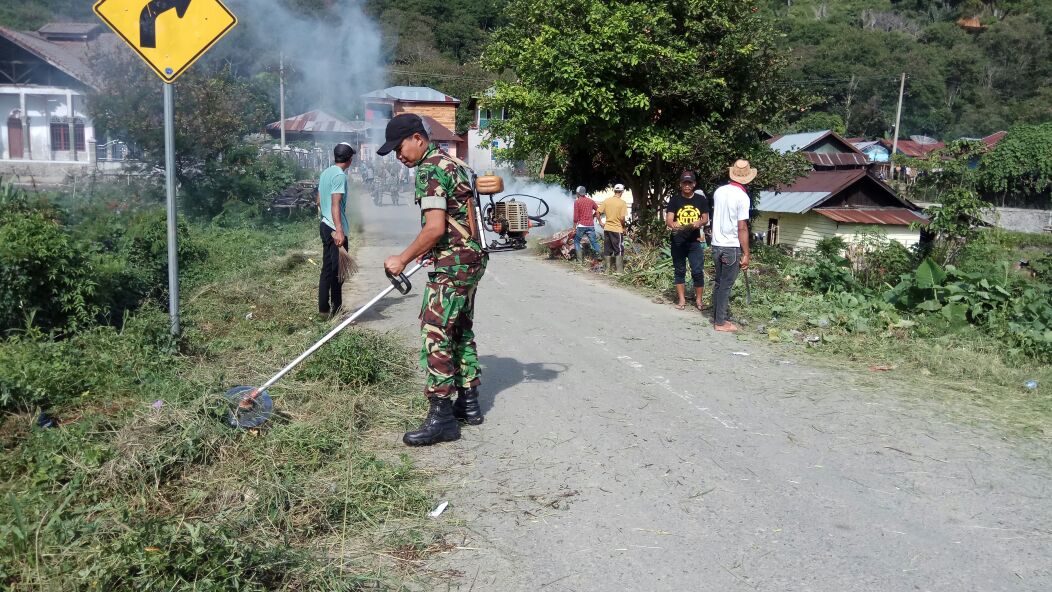 Babinsa Lut Tawar Ciptakan Lingkungan Sehat