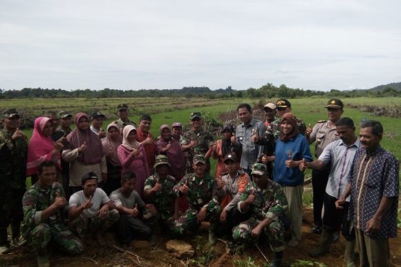 Danrem 012/TU Tinjau Cetak Sawah di Wilayah Kodim 0114/Aceh Jaya