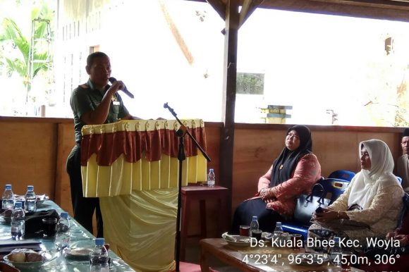 Danramil Woyla: Sambut Tahun Baru 2018 dengan Semangat Kerja