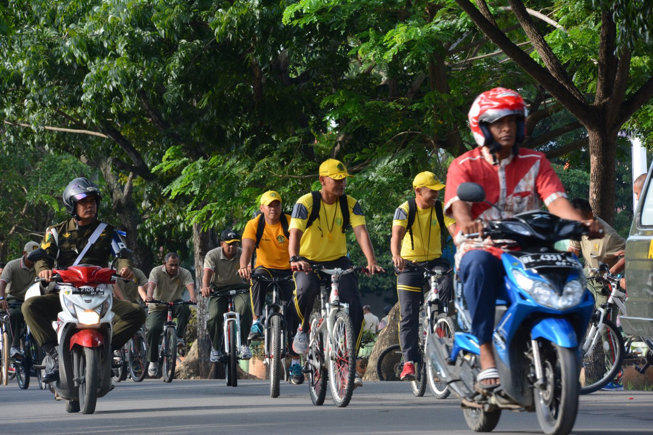 Di awal Tahun 2018, Korem 011 Laksanakan Sepeda Santai