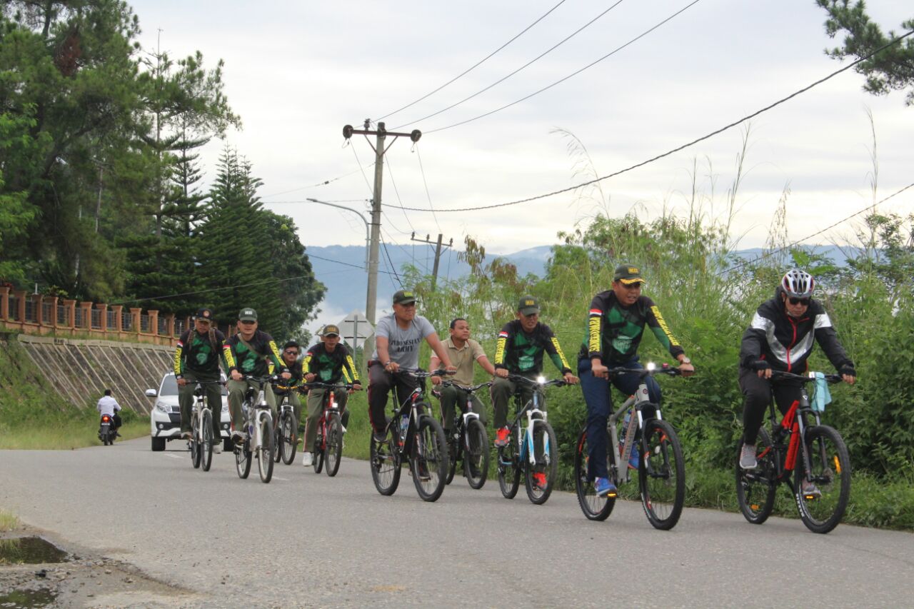 Kodim 0113/Galus Olah Raga Fun Bike Bersama Polres