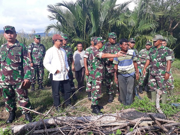DANREM 012/TU TINJAU LOKASI CETAK SAWAH BARU DI WILAYAH KAB.ABDYA