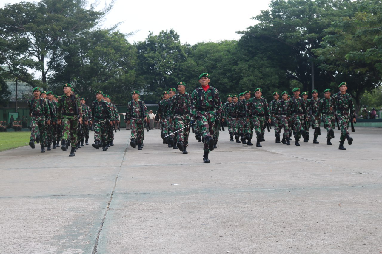 Korem 011/LW Gelar Parade Defile Ciri Kas TNI