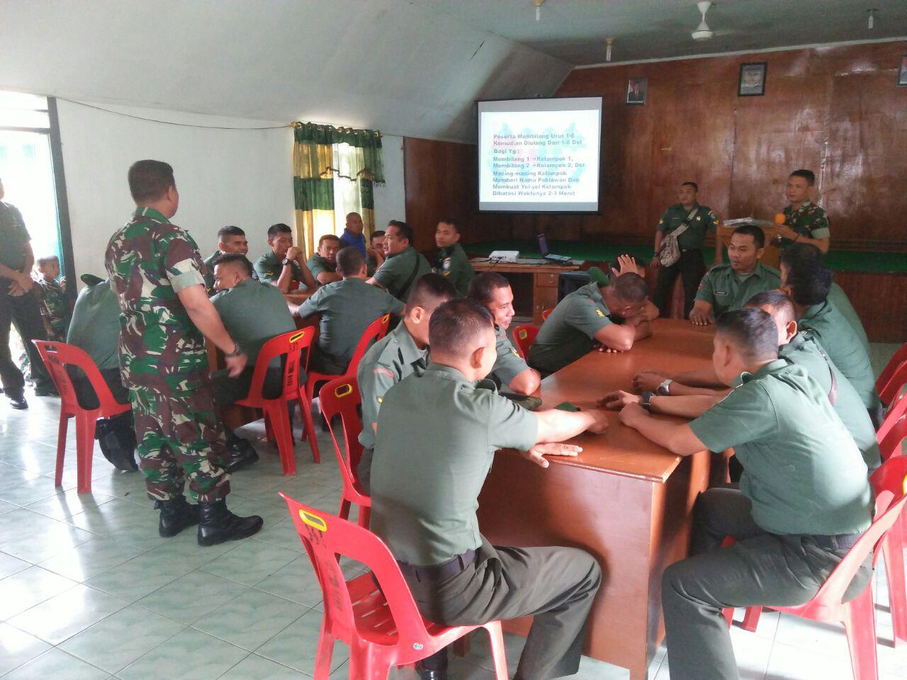 Babinsa Kodim Agara Menerima Pembekalan Wisata Matematika Belaneg