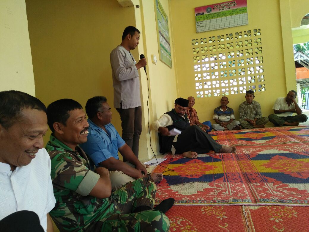 Danramil 07/Jangka Menghadiri Sosialisasi Raskin/Rastra di Desa Binaan