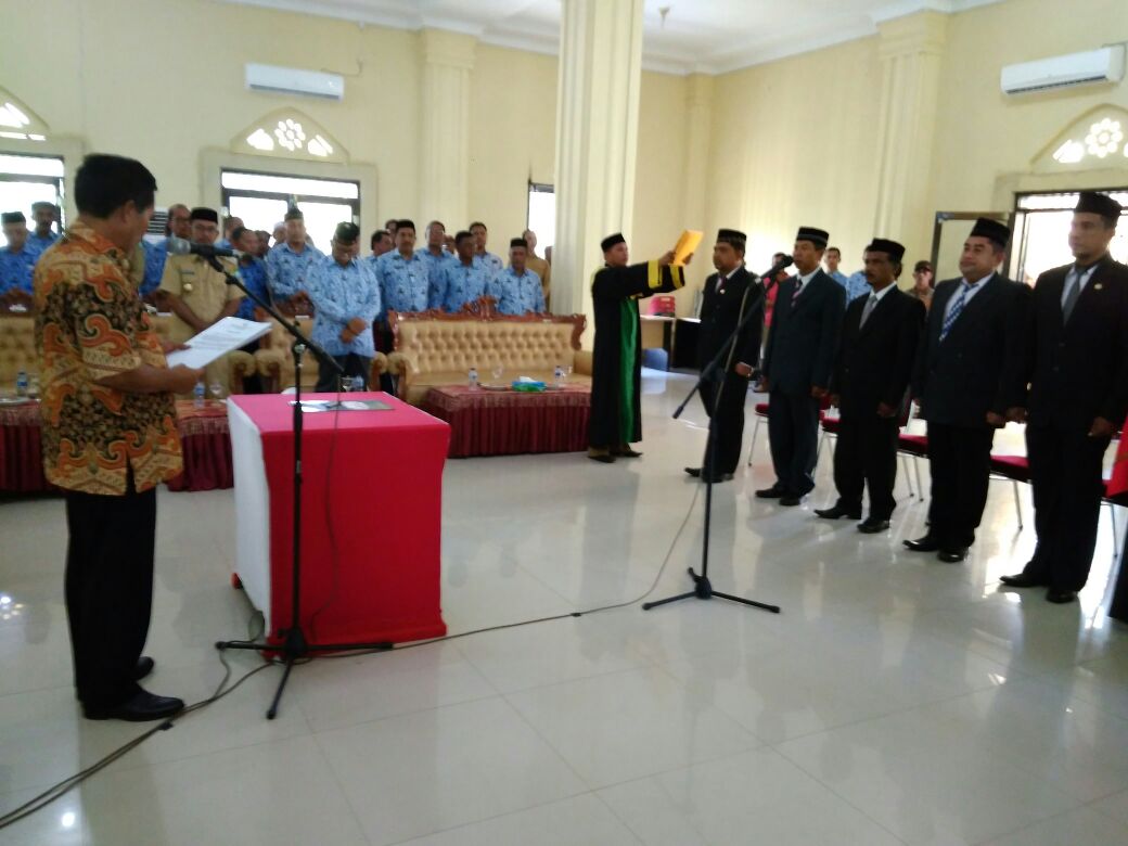 Dandim 0110/Abdya Hadiri Pelantikan Pejabat Eselon II Pemda Abdya