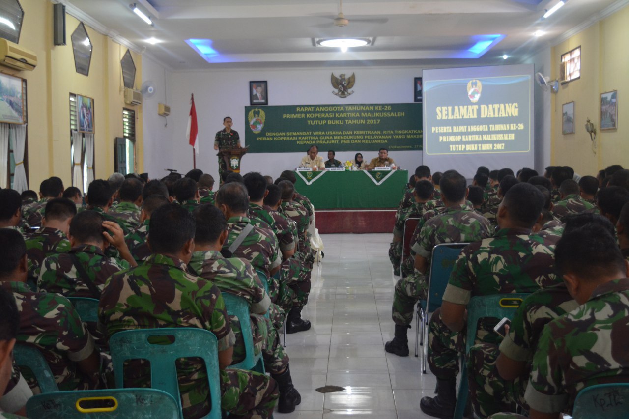 Primkop Kartika Kodim 0103/Aceh Utara Gelar RAT