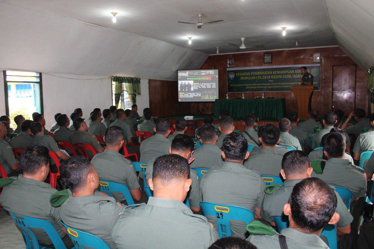 Kodim 0108/Agara Gelar Kegiatan Peningkatan Kemampuan Komsos