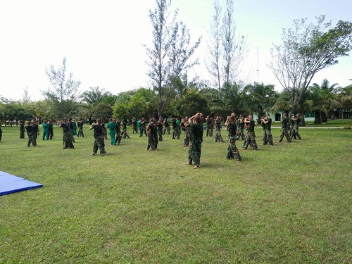 Prajurit  Yonif 115/ML Tingkatkan Bela Diri Yongmoodo