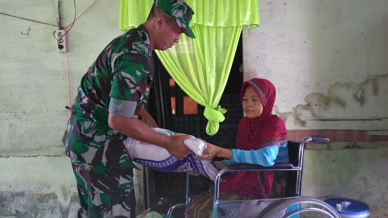 Dandim 0110/Abdya dan Kapolres  Santuni Warga Disabilitas