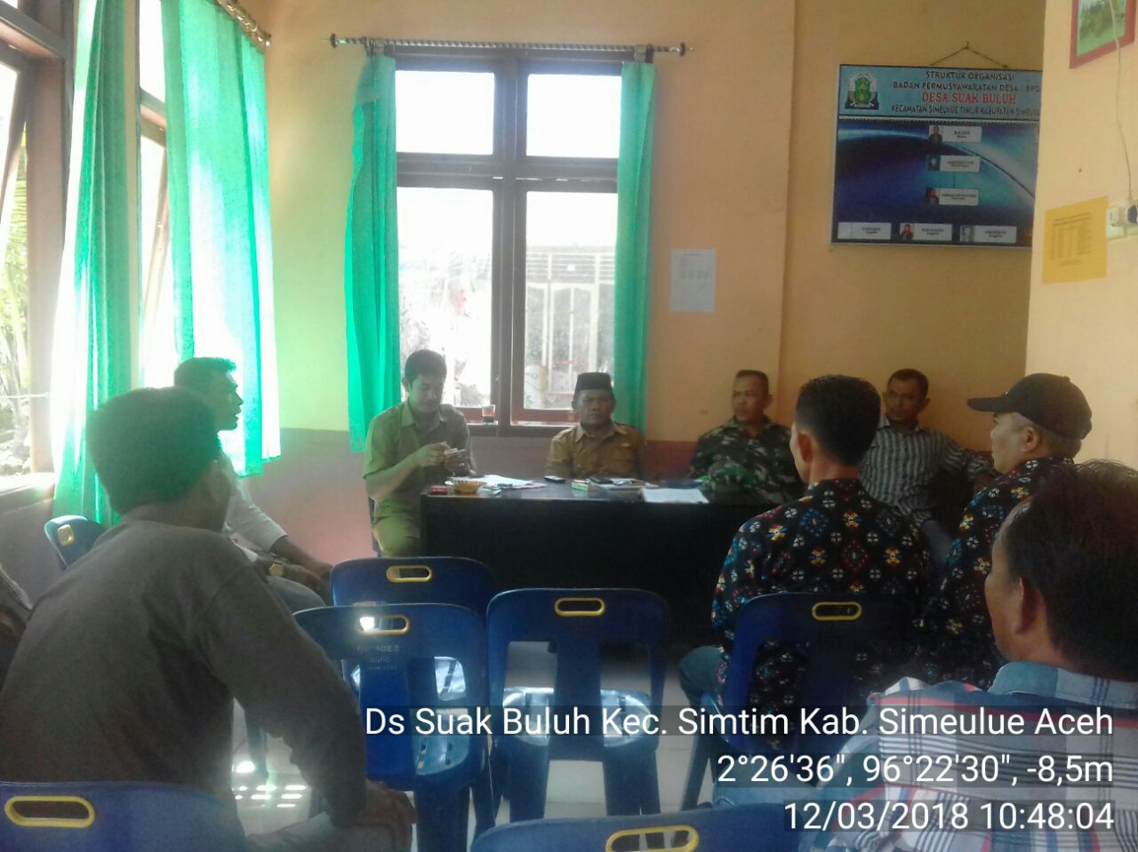 Demi Kemajuan Desa, Babinsa dan Perangkat Desa Adakan Rapat