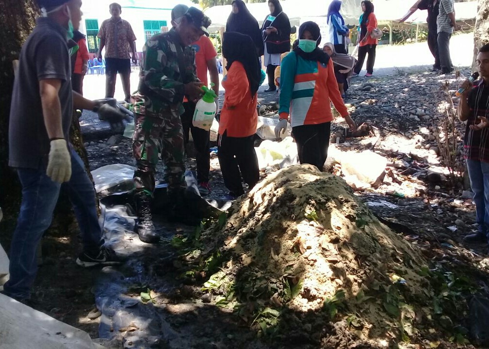 Di wilayah Pos Ramil 09/Lembah Sabil, Sampah Dapur Tidak Dibuang