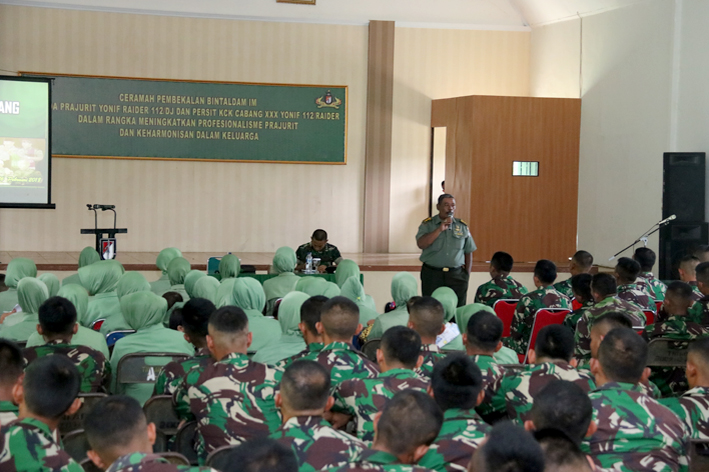 Bintaldam IM Berikan Sosialisasi Ke Warga Yonif Raider 112/DJ