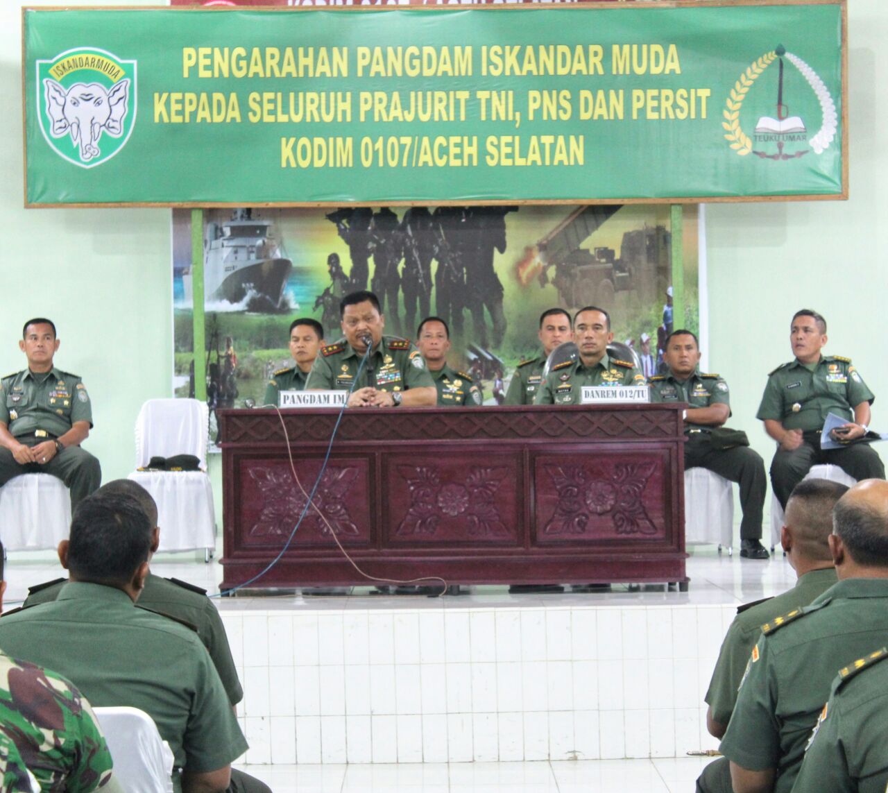 Pangdam IM: Pegang Teguh Netralitas TNI dan Laksanakan Operasi Perbantuan untuk Polri
