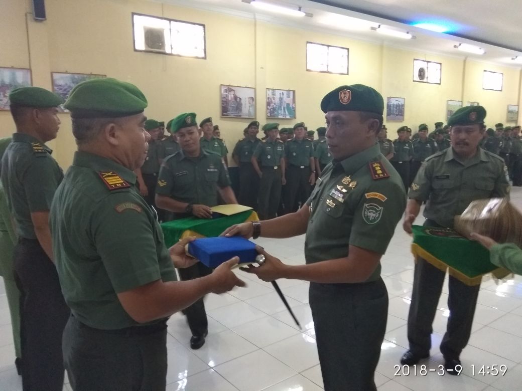 Acara Korps Raport Pelepasan Perwira Kodim 0103/Aceh Utara