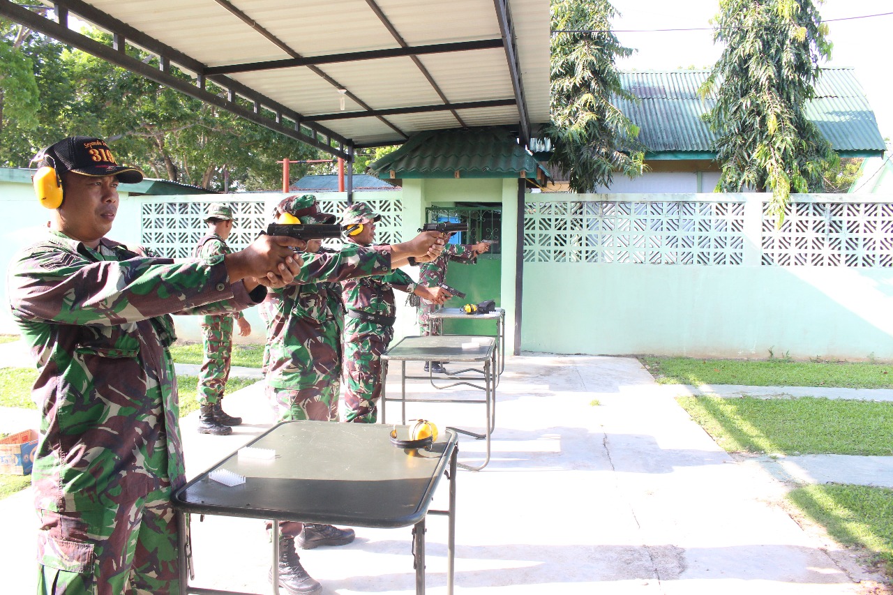 Kodim 0104/Atim Laksanakan Latbak Pistol