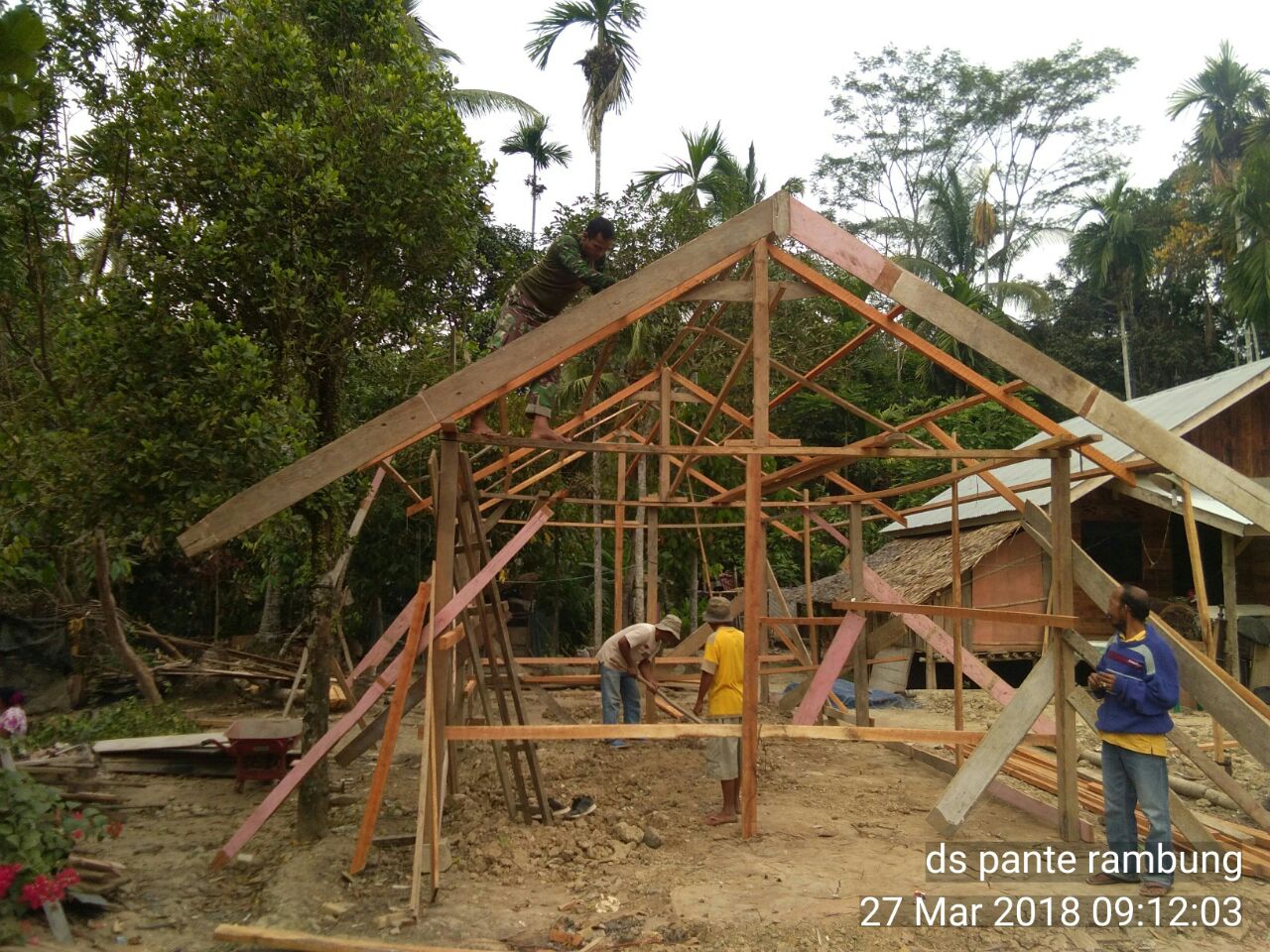 Masyarakat Pante Rambong Mulai Merasakan Gairah TMMD Ke-101