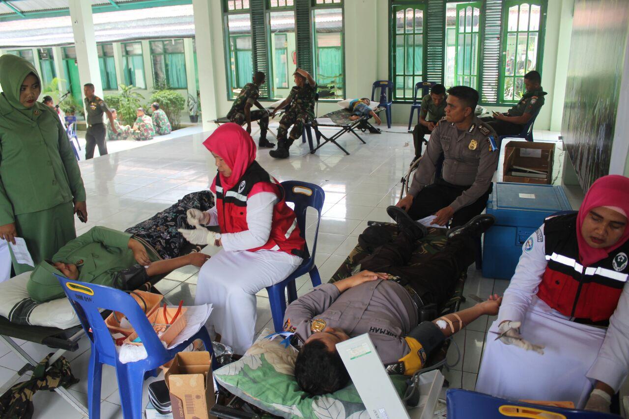 Peringati HUT Persit ke 72, Kodim Aceh Selatan Gelar Donor Darah