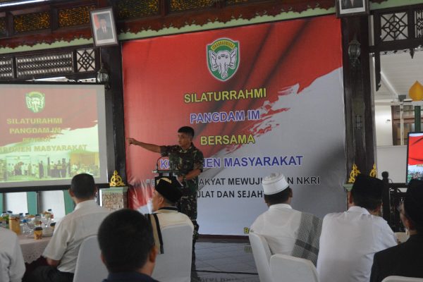 Pangdam IM Silahturahmi dengan Komponen Masyarakat