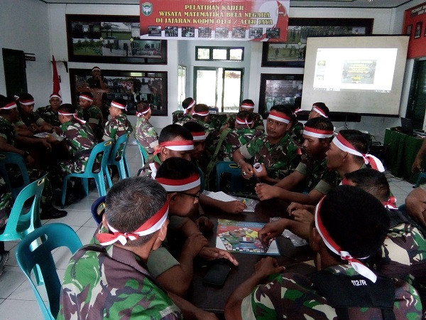 Jajaran Kodim 0114/Aceh Jaya Ikuti Pelatihan Kader Wisata Matematika Bela Negara