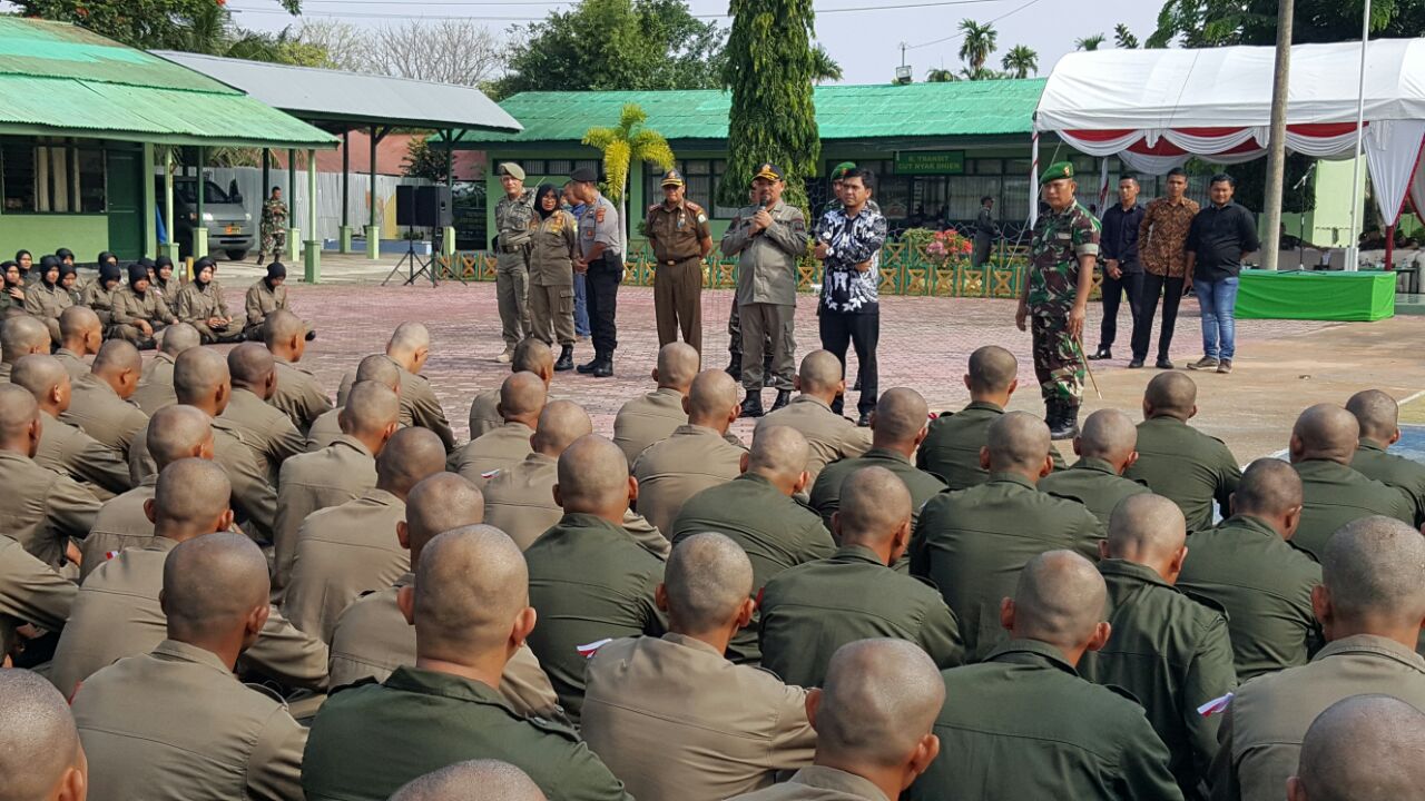 Buka Diksar Pol PP dan WH di Dodik Belaneg Rindam IM, ini Harapan Bupati Aceh Besar