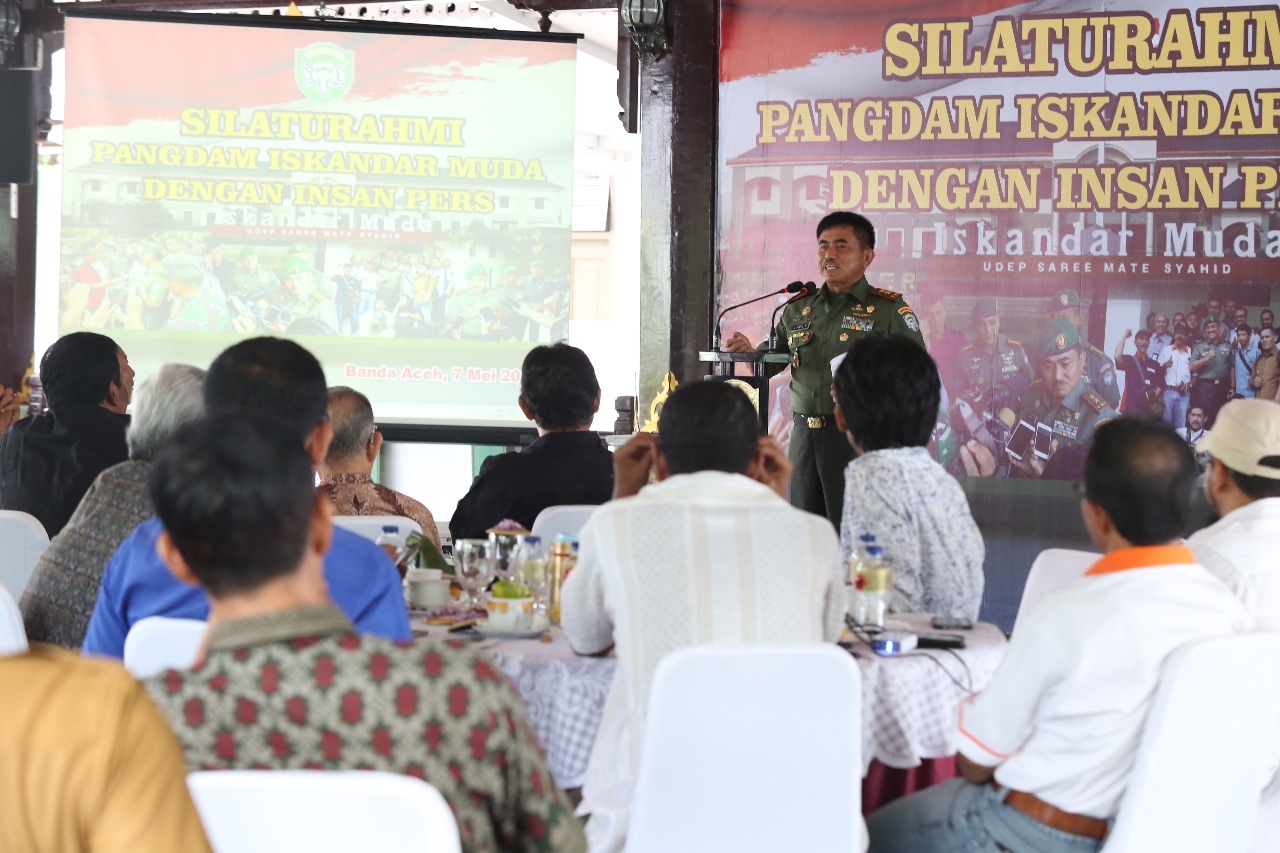TNI Bersama Insan Pers, Pangdam IM: Mari Bersama-sama Bangun Aceh