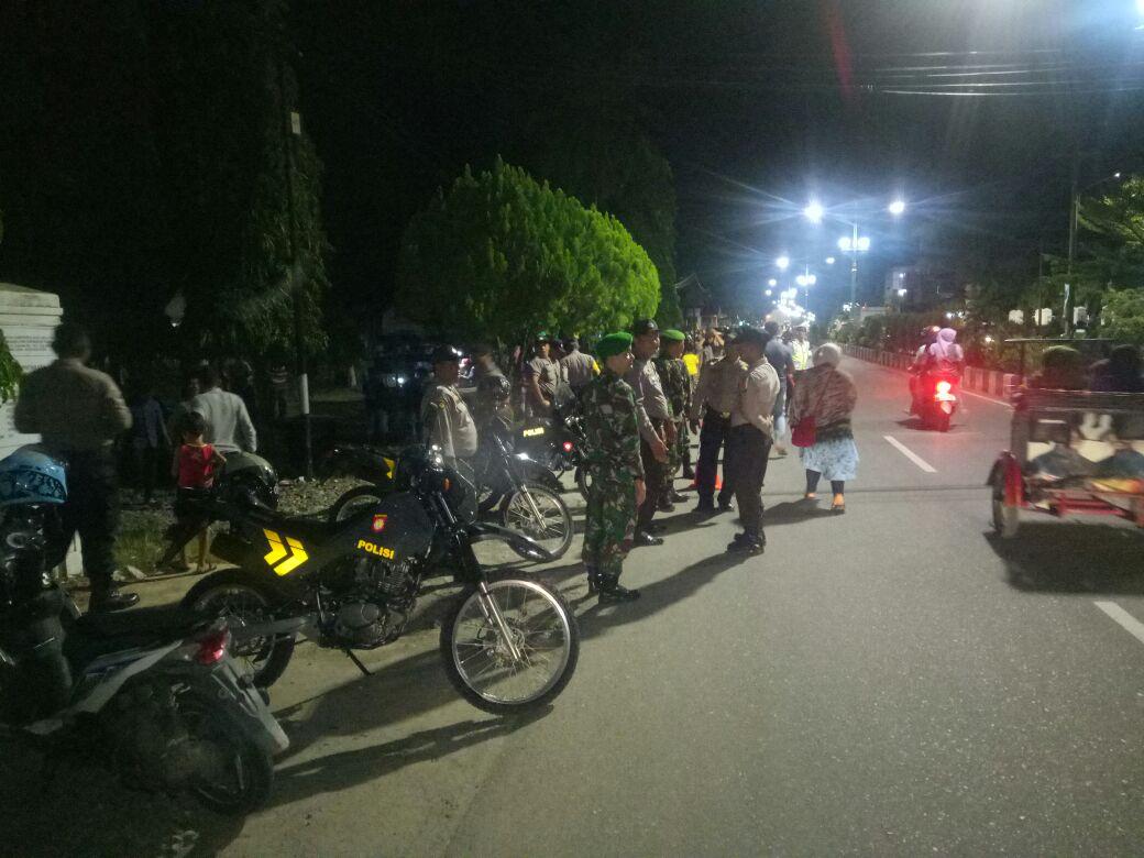 TNI Polri Aceh Selatan Amankan Pentas Seni Pilkada Damai 2018