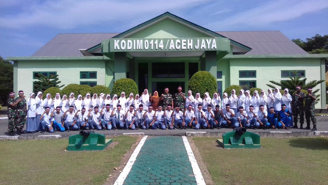 Kodim 0114/Aceh Jaya Selenggarakan Pembinaan Wasbang Tahun 2018