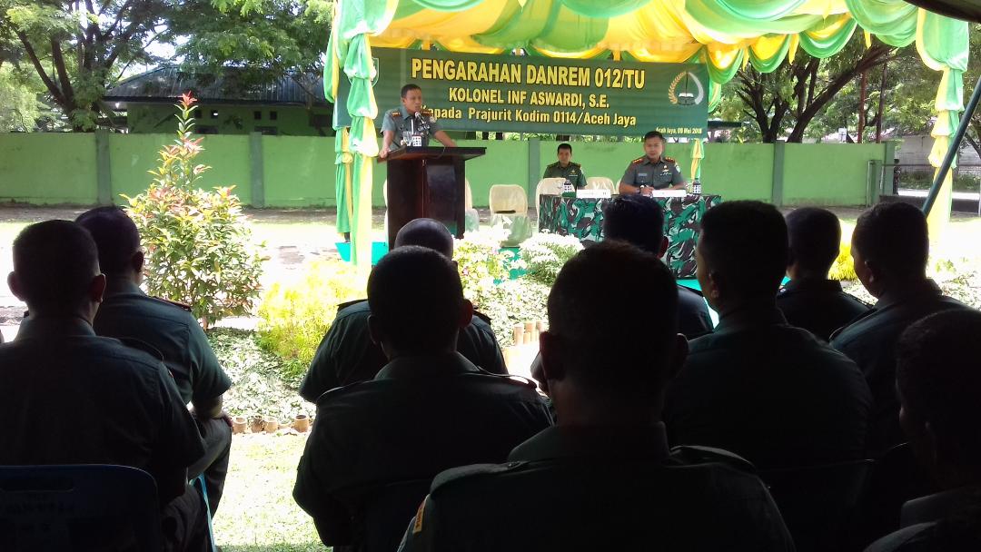 DANREM 012/TU : PRAJURIT SAYA HARUS SEMANGAT