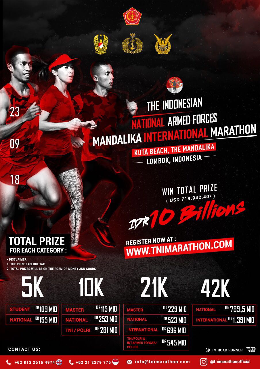 The Indonesian National Armed Forces, Mandalika International Marathon