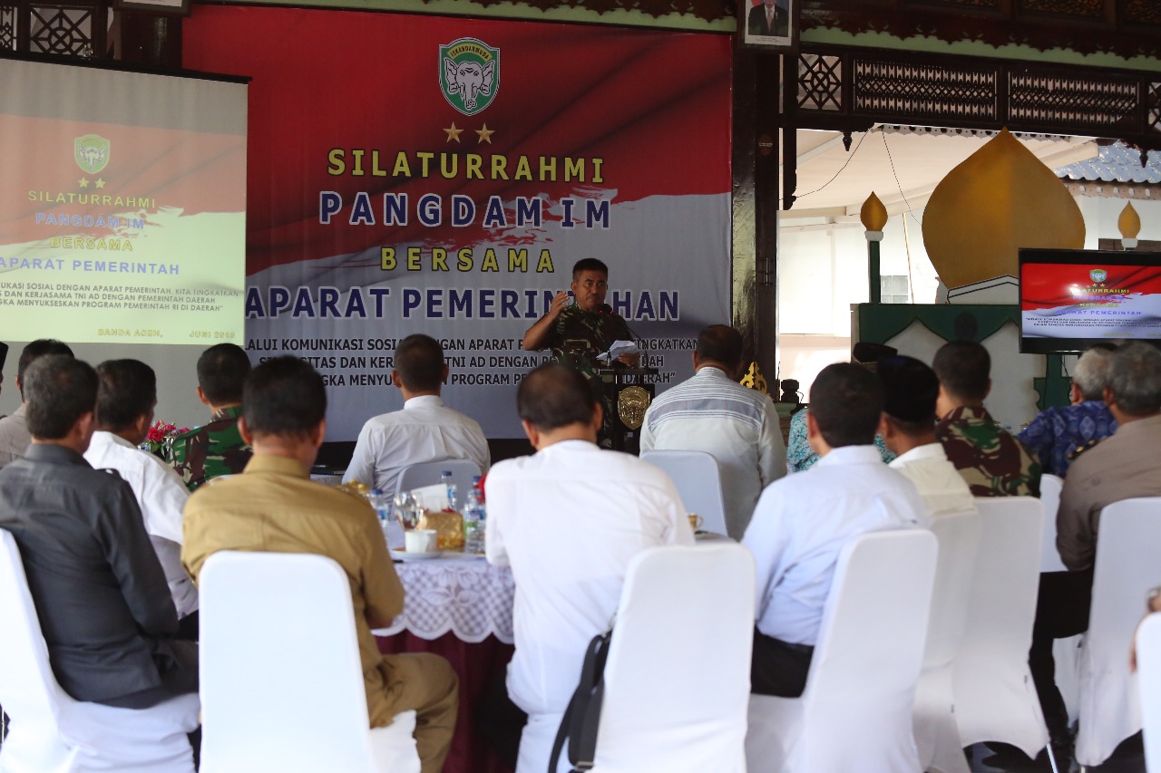 Tingkatkan sinergitas, Pangdam IM gelar Komsos