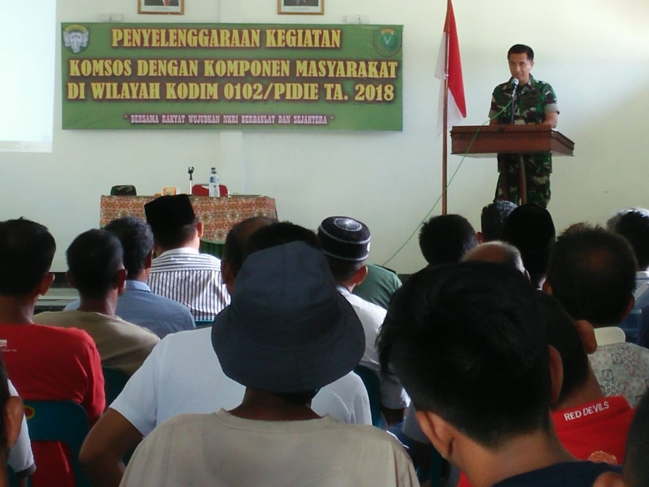 Satukan Visi dan Misi Pembangunan Nasional, Kodim 0102/Pidie Selenggarakan Komsos Dengan Komponen Masyarakat