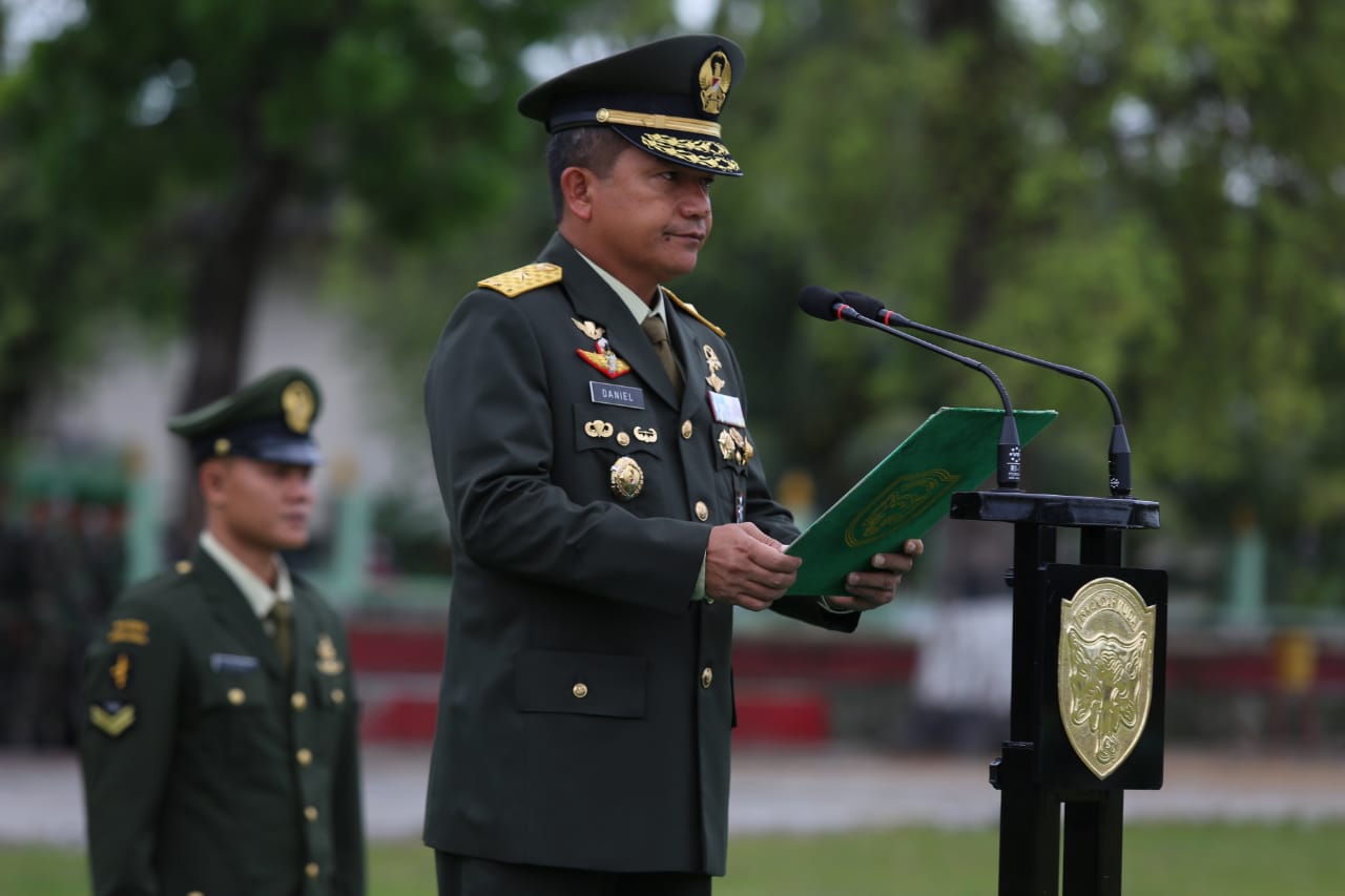 Kasdam IM Pimpin Upacara Hari Lahir Pancasila