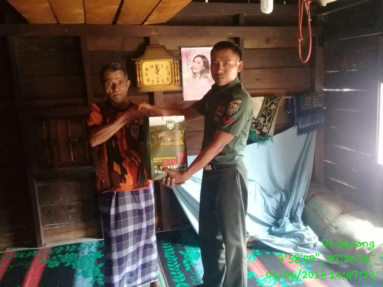 Dandim 0113/GL Berbagi Sambut Syawal 1439 H