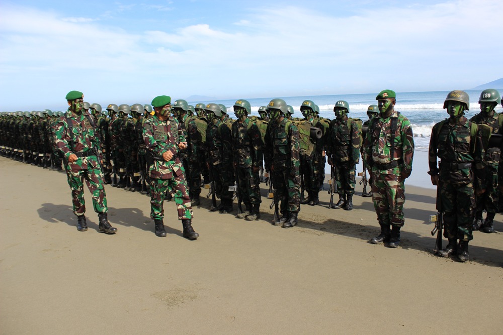 Danrindam IM Tutup Latihan Yudha Wastu Pramuka dan Acara Tradisi Pembaretan Bintara Tamtama Infanteri TA. 2018