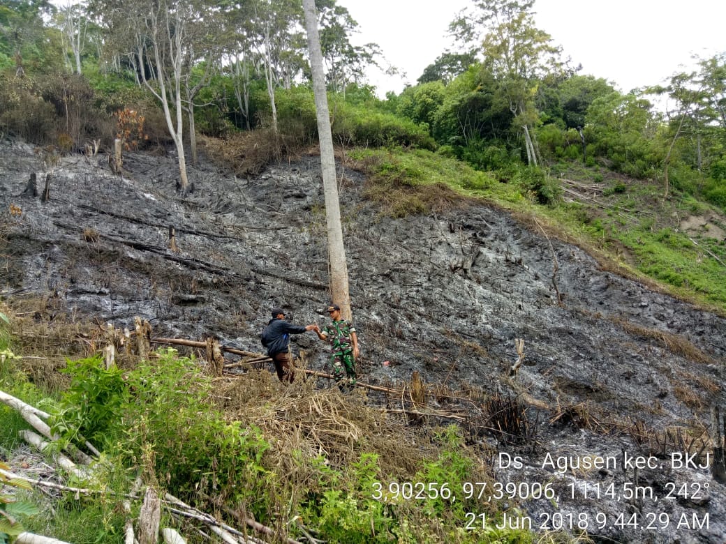 Dandim 0113/Galus Himbau Tak Ada Lagi Pembakaran Lahan dan Hutan
