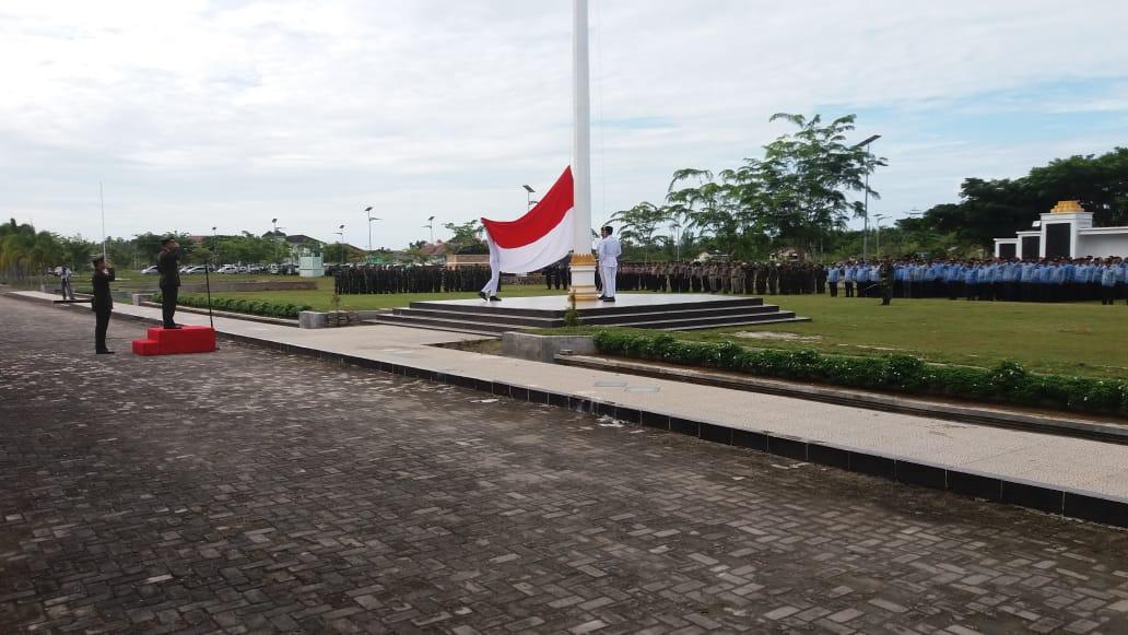 DANDIM 0114/ACEH JAYA PIMPIN UPACARA PERINGATAN KE – 73 HARI LAHIRNYA PANCASILA