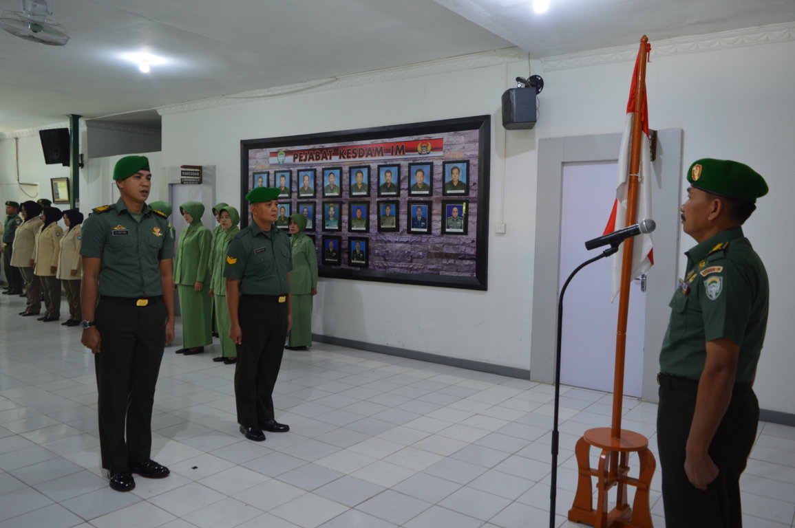 KESDAM IM GELAR ACARA KORPS PINDAH SATUAN