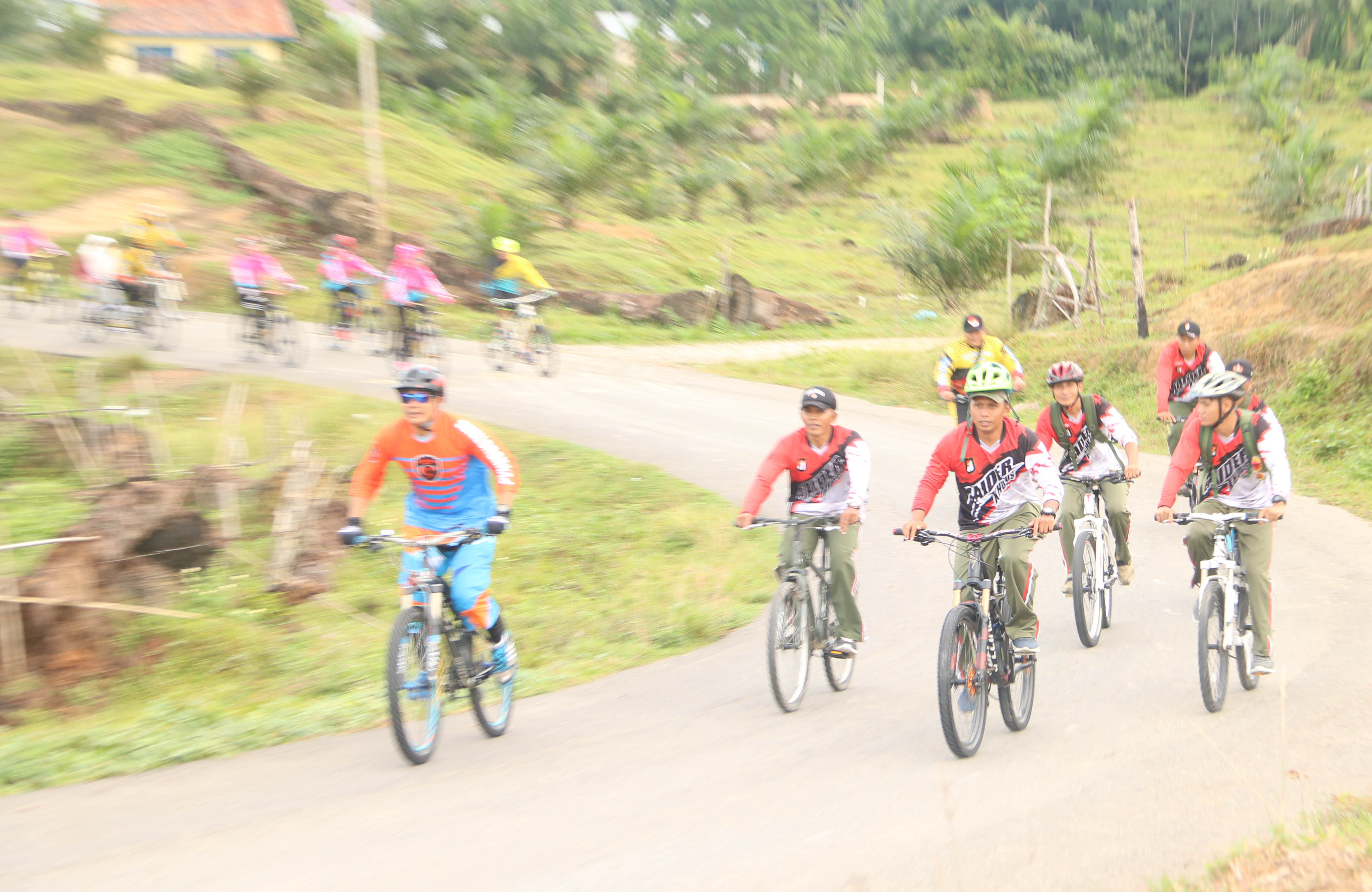 Danyonif Raider Khusus 111 Hadiri Acara Fun Bike HUT Polri Ke 72