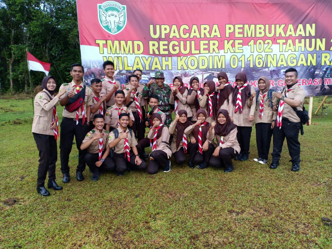 Bentuk Karakter Bangsa, Satgas TMMD 102 Kodim 0116/Nara Adakan Persami