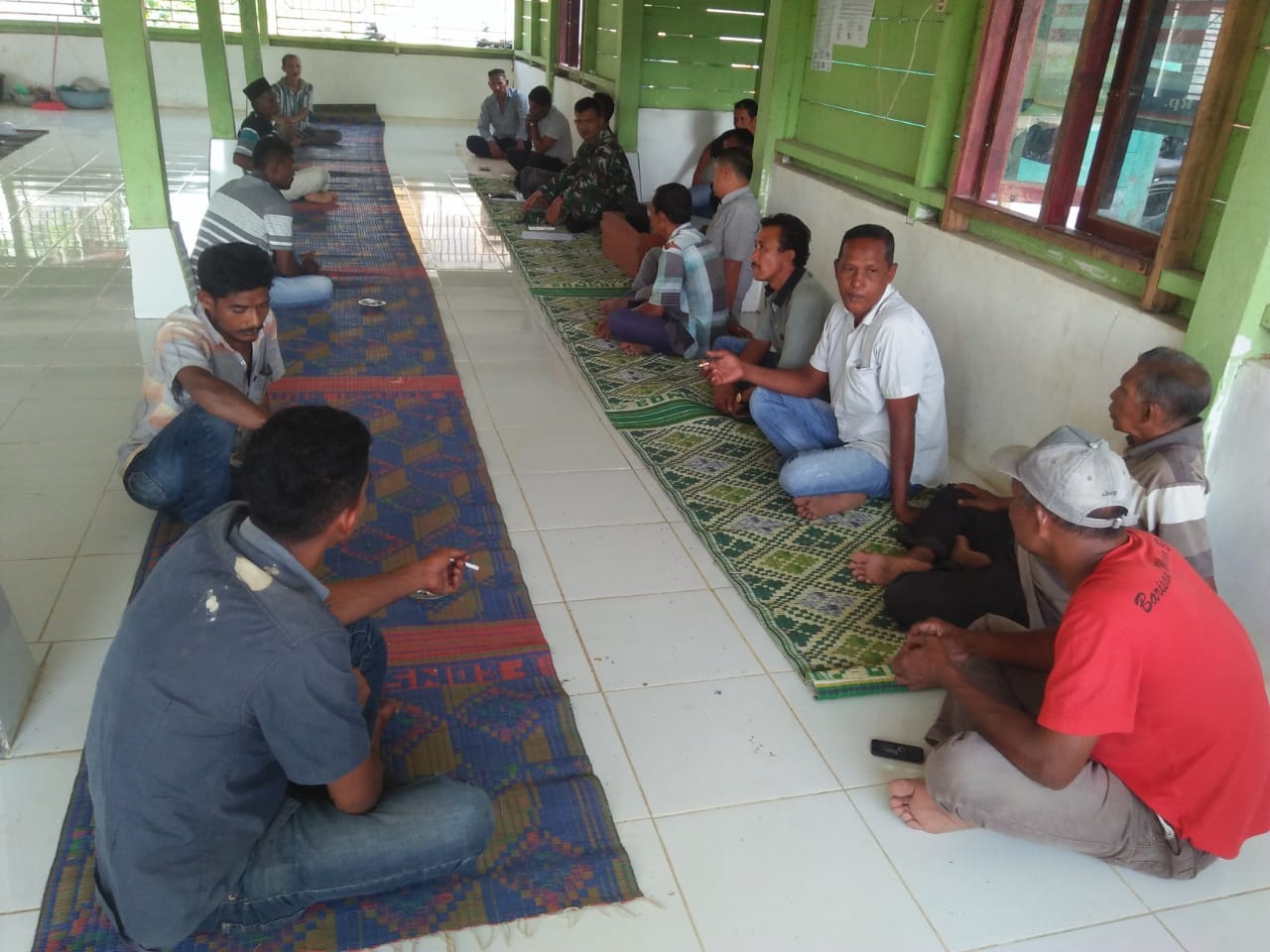 Babinsa Ramil 24/DRI Hadiri Rapat Pertanggung Jawaban Dana ADD