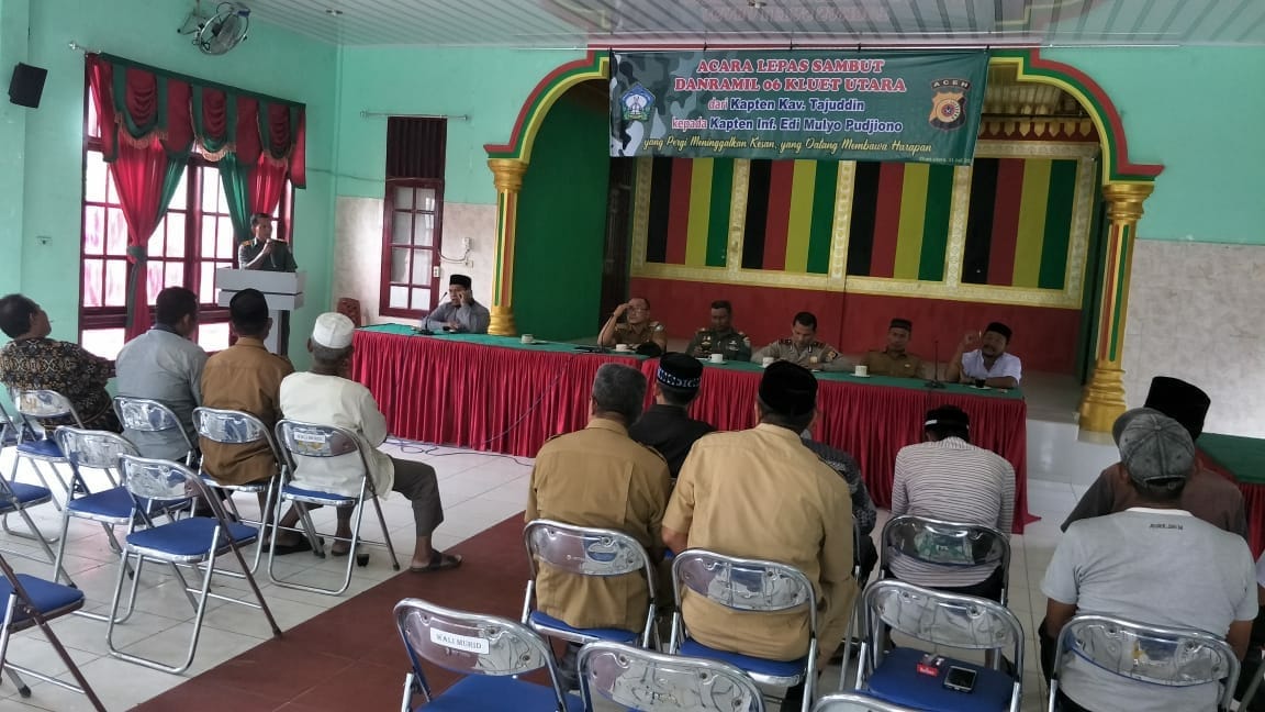 Muspika Kluet Utara Gelar Pisah Sambut Danramil 06