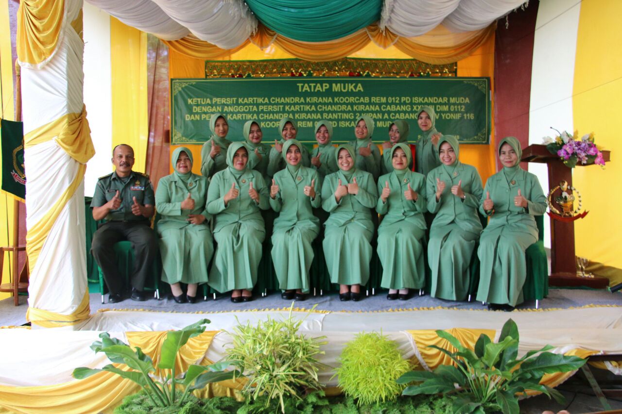 Tatap Muka Ketua Persit Koorcabrem 012 Dengan Anggota Persit Cabang XXXVII Dim 0112