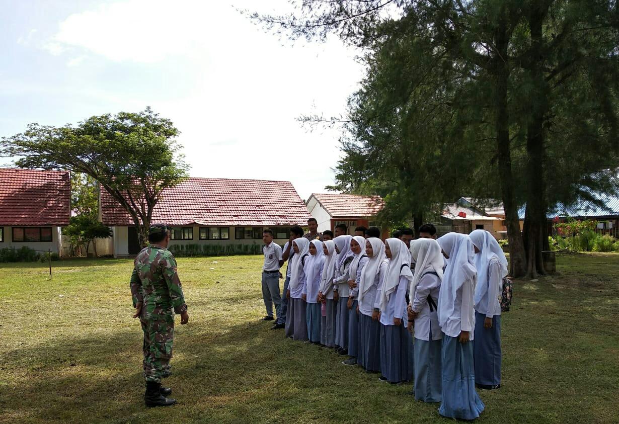 Sambut HUT Kemerdekaan RI Koramil 02/Lhok Kruet Seleksi Paskibra