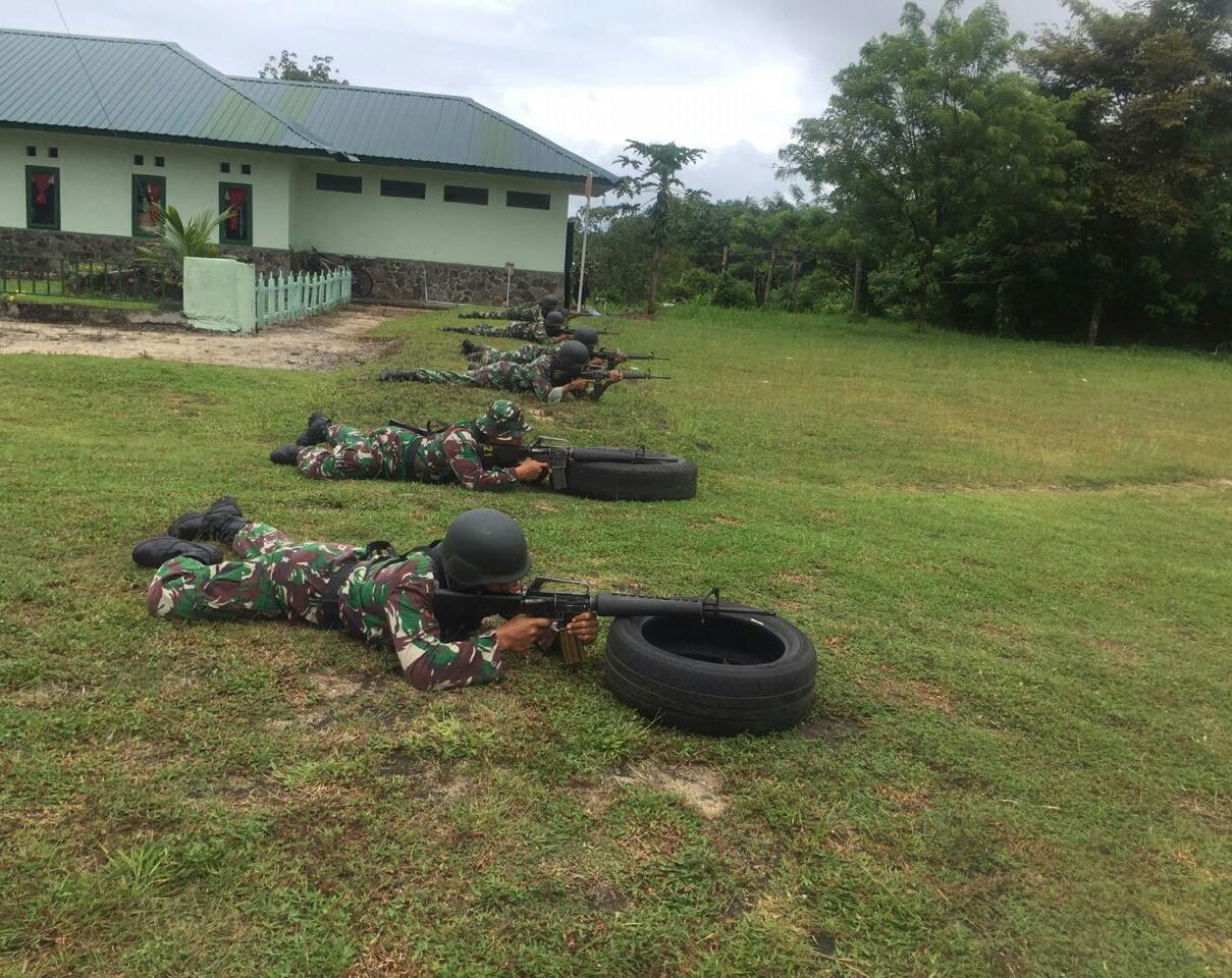 Bertekad Jadi Juara , Penembak Kodim Aceh Jaya Lakukan Pemusatan Latihan