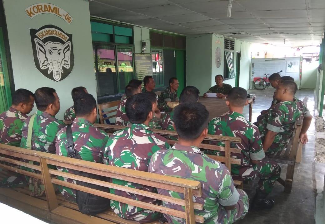 Danramil 06/Kluet Utara Arahkan Babinsanya untuk Meningkatkan Kinerja