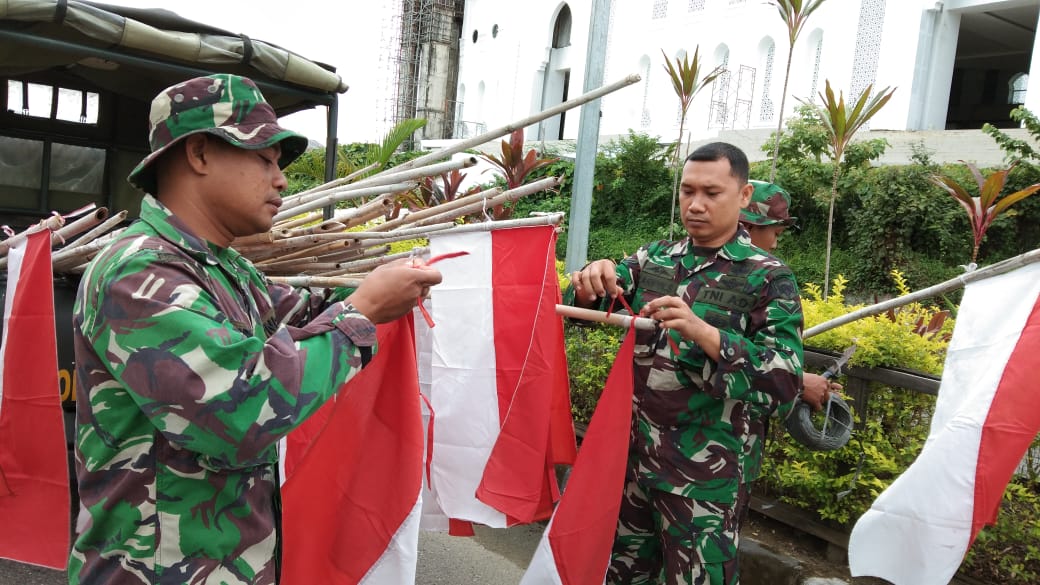 Sambut HUT RI ke 73, Dandim 0116/Nagan Raya Himbau Warga Wajib Pasang Bendera