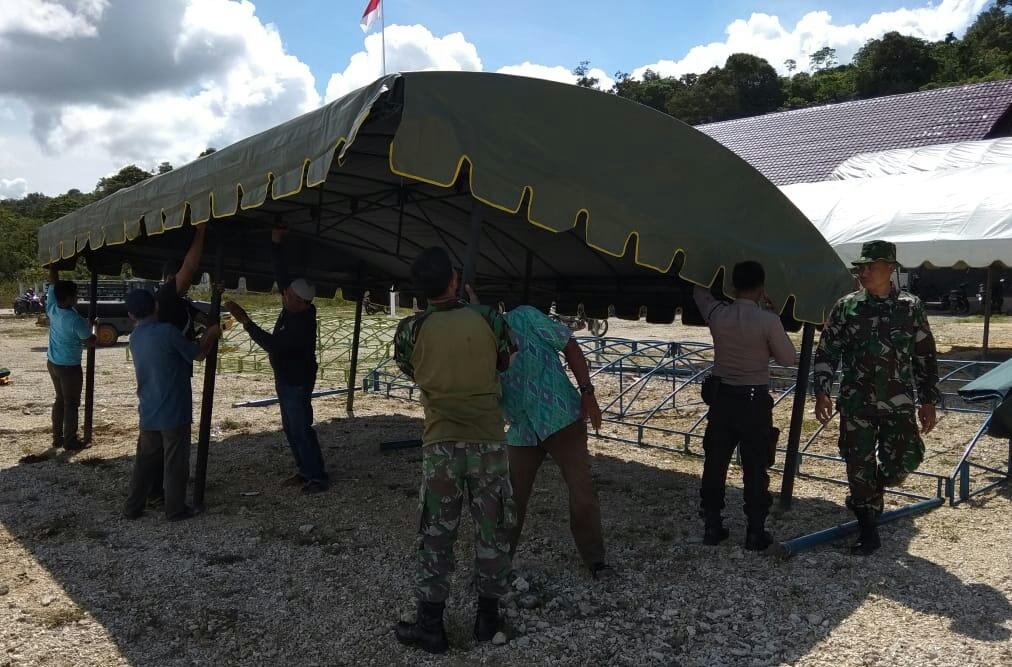 BABINSA POSRAMIL INDRA JAYA BERSAMA WARGA SIAPKAN ACARA ZIKIR AKBAR