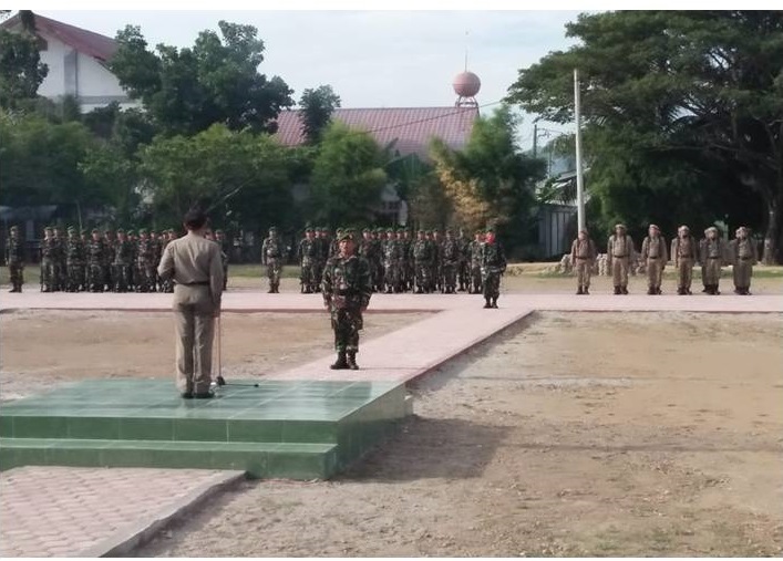 Kodim 0111/Bireuen Bersama Instansi Pemda Bireuen Gelar Upacara Pengibaran Bendera Merah Putih