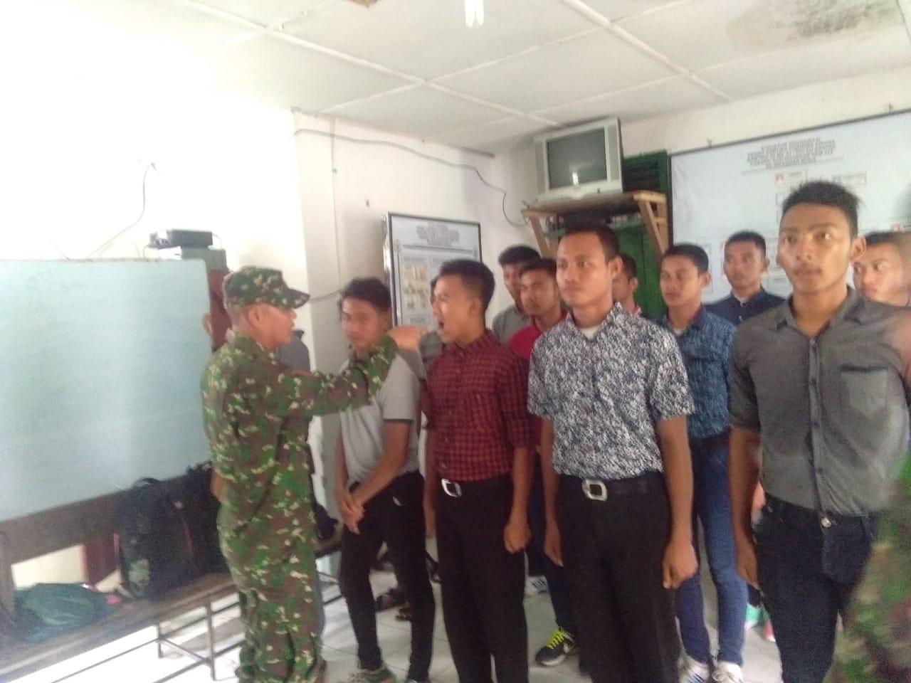 Koramil 01/Pulau Banyak Laksanakan Werfing Penerima Calon Tamtama Gel II TNI AD Tahun 2018